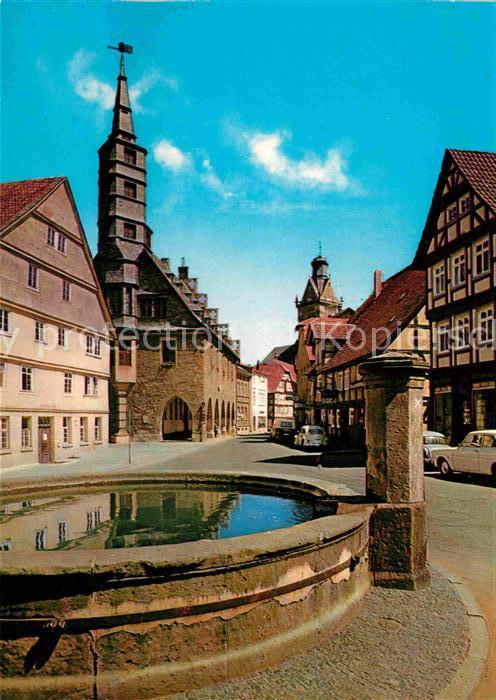 Korbach Stechbahn mit Rathaus und St Kilianskir