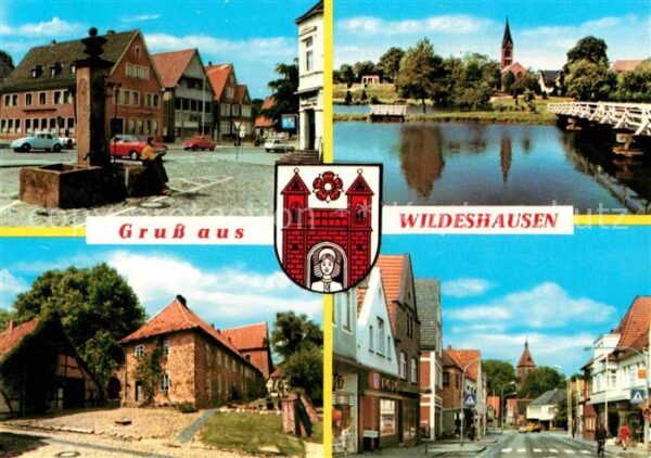 Wildeshausen Markt Brunnen Brücke Dorfmotive