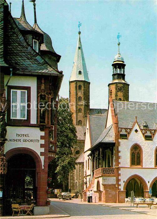 Goslar Rathaus Marktkirche Hotel Kaiser Worth