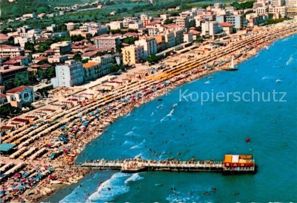 Cattolica Rimini La plage Vue aerienne