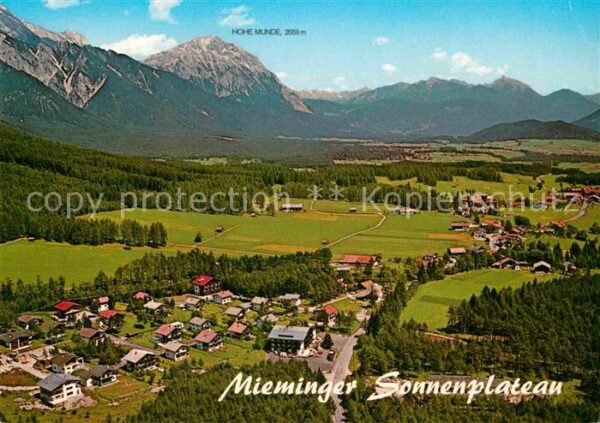 Obsteig Tirol Fliegeraufnahme Mieminger Sonnenplateau