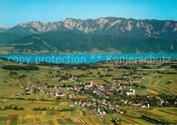 St Georgen Attergau Fliegeraufnahme mit Höllengebirge