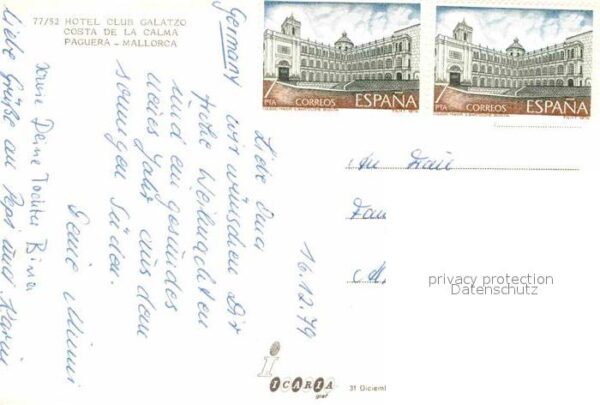 Paguera Mallorca Islas Baleares Hotel Club Galatzo Fliegeraufnahme – Bild 2