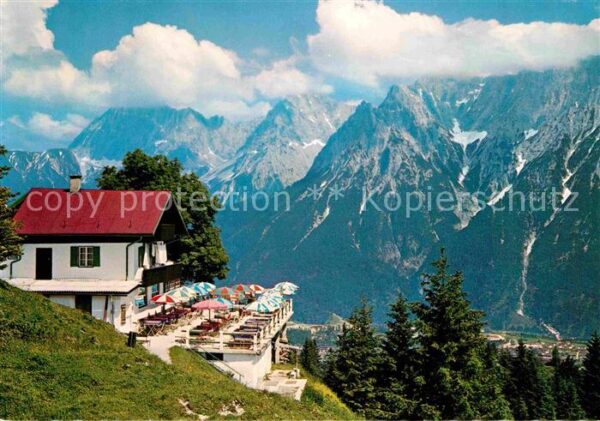 Mittenwald Karwendel Tirol Kranzberghaus gegen Karwendelgebirge Hu