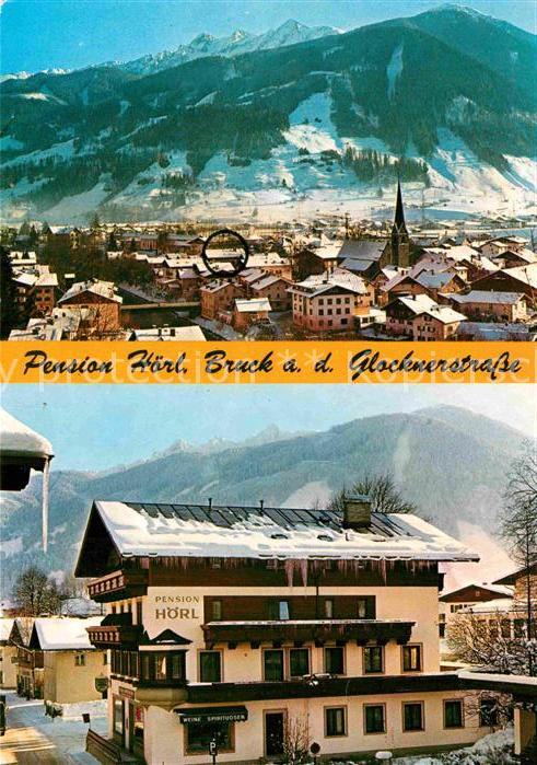 Bruck Grossglocknerstrasse Frühstückspension Hörl Winterpanorama A