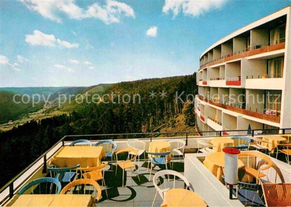 Wildbad Schwarzwald Sommerberghotel Terrasse Fernsicht
