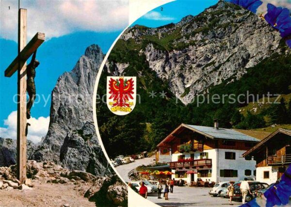 Ruhpolding Stripsenjochkreuz mit Predigtstuhl Unte