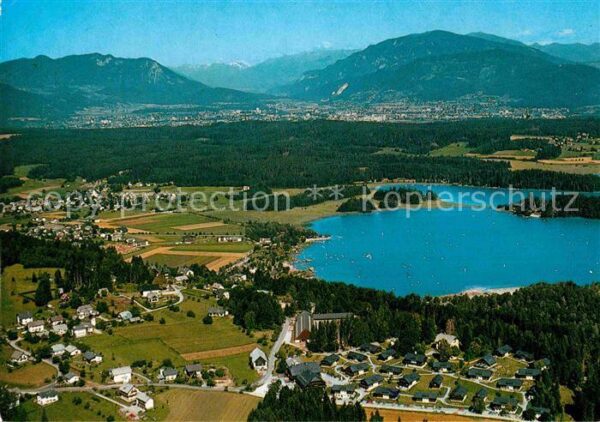 Latschach Faaker See Alpenpanorama Fliegeraufnahme