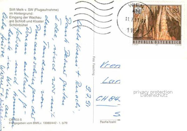 Melk Donau Stift im Hintergrund Eingang der Wachau – Bild 2