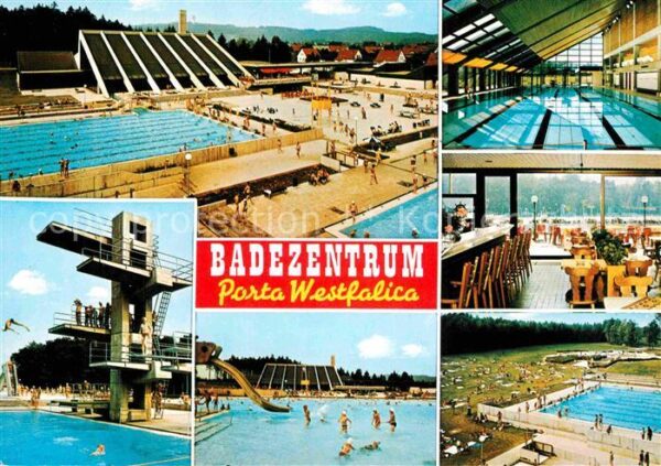 Porta Westfalica Badezentrum Freibad Sprungturm Hallenba