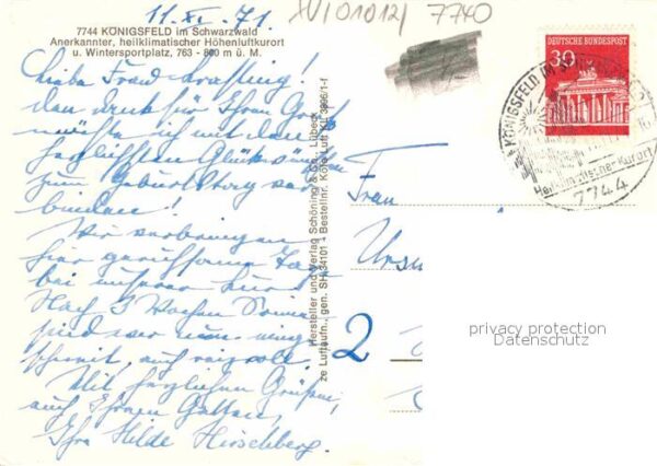 Koenigsfeld Schwarzwald Heilklimatischer Höhenluftkurort Fliege – Bild 2