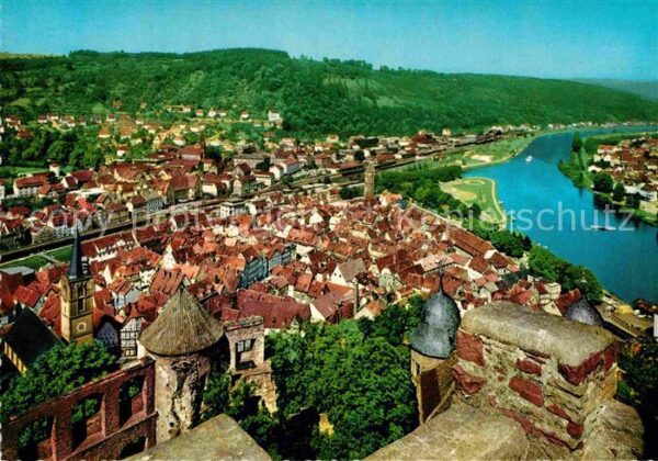 Wertheim Main Panorama Blick von der Burg