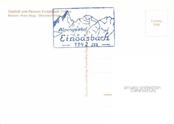 Oberstdorf Gasthof Pension Einödsbach Alpen – Bild 2