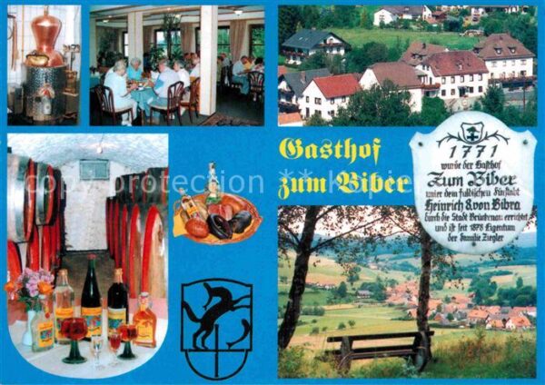 Speicherz Gasthof zum Biber Wappen Landschaftspan