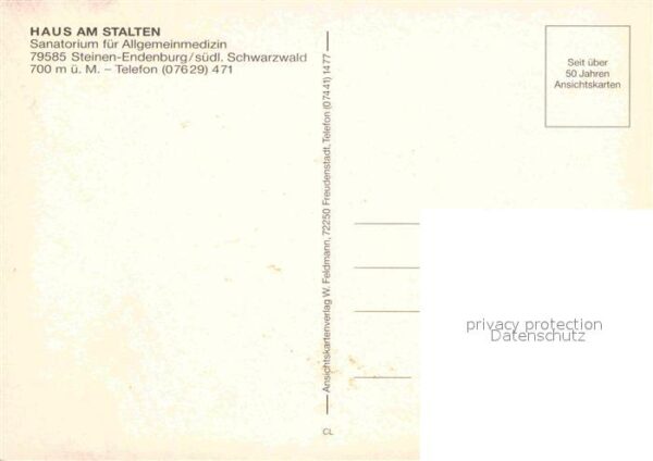Endenburg Haus am Stalten Sanatorium Schwarzwald – Bild 2