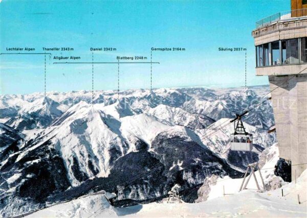 Ehrwald Tirol Tiroler Zugspitzbahn Bergstation Blick