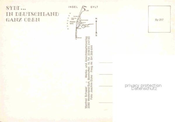 Insel Sylt Nordseeinsel Fliegeraufnahme – Bild 2