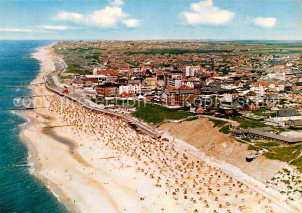Westerland Sylt Nordseeheilbad Fliegeraufnahme