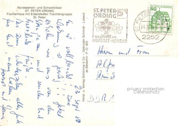 St Peter-Ording Fischerhaus mit Eiderstedter Trachtengr – Bild 2