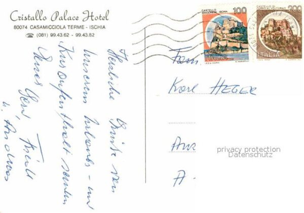 Casamicciola Terme Cristallo Palace Hotel Ansicht vom Meer – Bild 2
