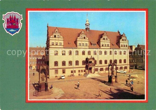 Wittenberg Lutherstadt Rathaus Martin Luther Denkmal Melanchth