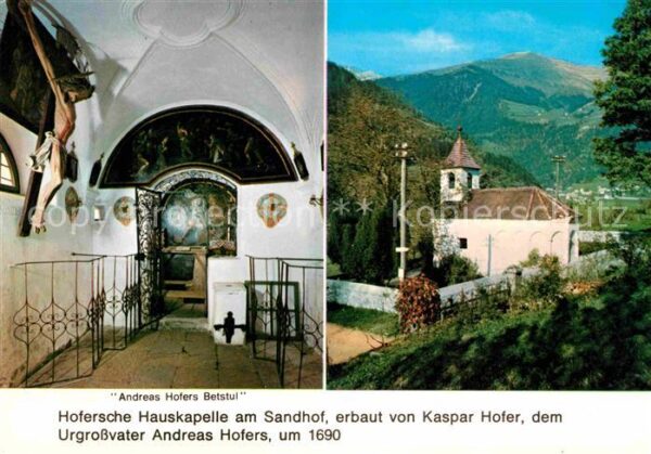 St Leonhard Passeier Andreas Hofers Betstuhl Hofersche Hausk