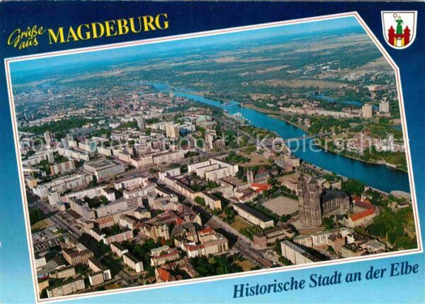 Magdeburg Historische Stadt an der Elbe Fliegerau