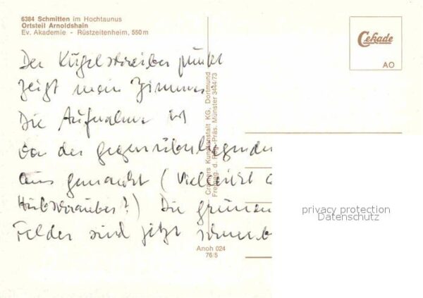 Arnoldshain Evangelische Akademie Rüstzeitenheim Fl – Bild 2