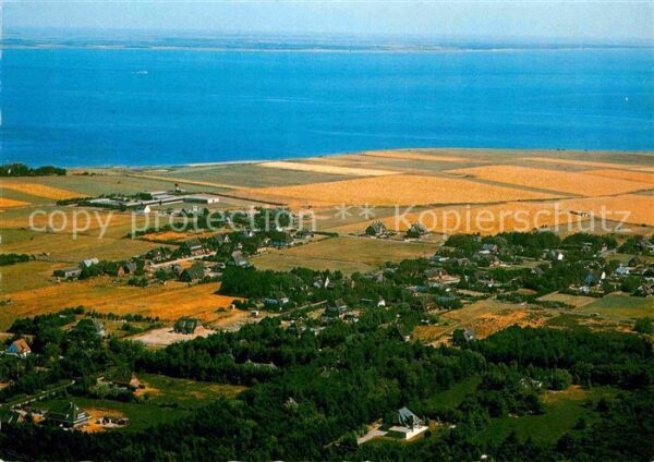 Amrum Blick über Süddorf und Wattenmeer nach