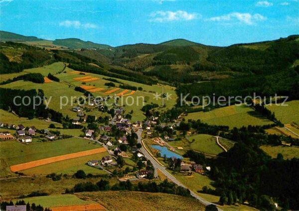 Elkeringhausen Winterberg Luftkurort Fliegeraufnahme
