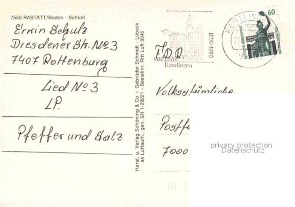 Rastatt Schloss Fliegeraufnahme – Bild 2