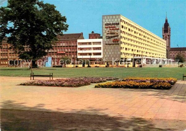 Dessau-Rosslau Blick zur Wilhelm Pieck Strasse Scheibe