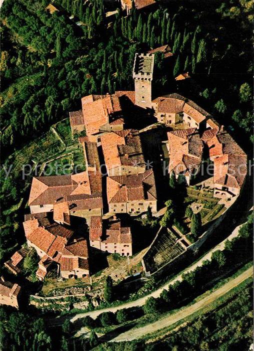 Monte San Savino Castello di Gargonza veduta aerea