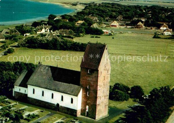 Keitum Sylt Kirche Luftkurort Fliegeraufnahme
