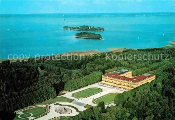 Herrenchiemsee Schloss Fliegeraufnahme
