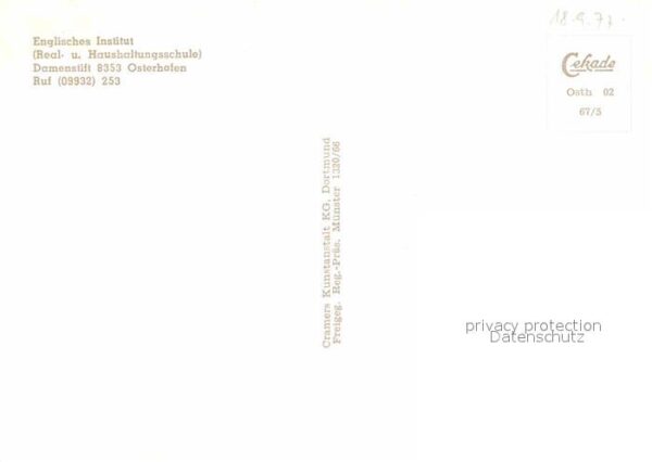 Osterhofen Niederbayern Englisches Institut Schule Damenstift F – Bild 2