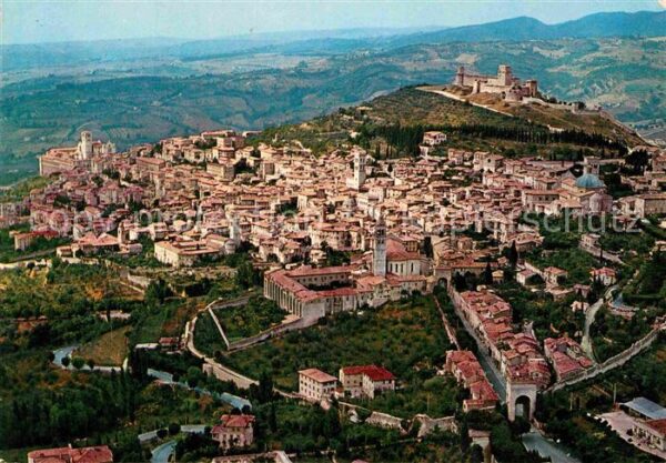 Assisi Umbria Panorama dall aereo