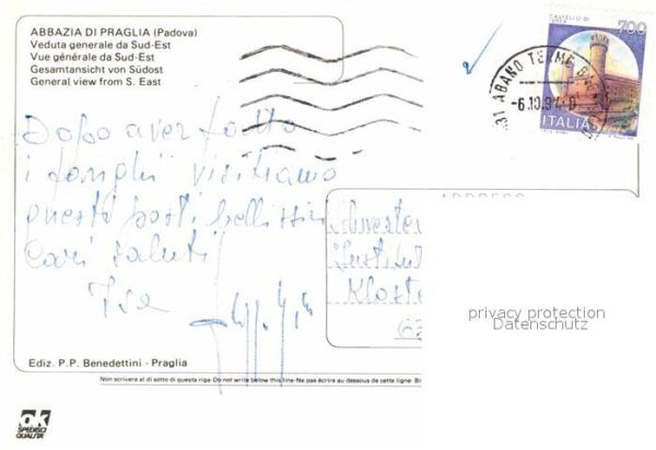 Praglia Teolo Abbazia Abtei Kloster Fliegeraufnahme – Bild 2