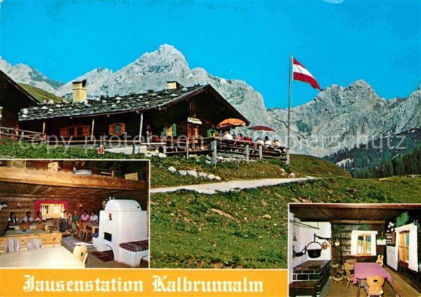 Weissbach Lofer Jausenstation Kalbrunnalmhütte am Diesb