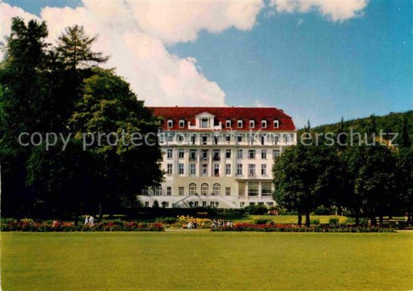 Bad Eilsen Sanatorium Eilsen Kurgarten mit Fürsten