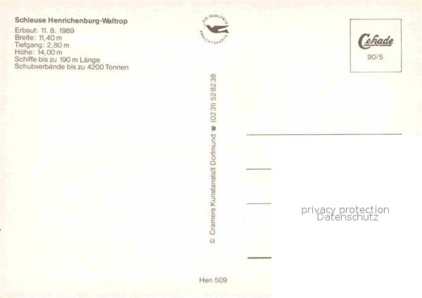 Henrichenburg Schiffshebewerk Schleuse Frachtkahn Hafen – Bild 2