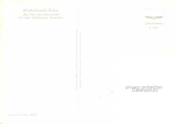 Michelstadt Stadtzentrum Fliegeraufnahme – Bild 2