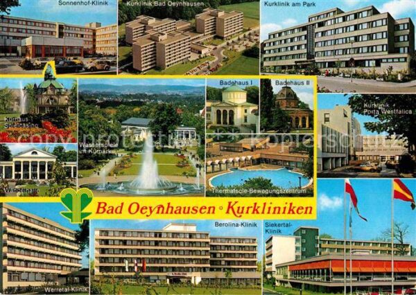 Bad Oeynhausen Kurkliniken Wasserspiele Kurpark Wandel
