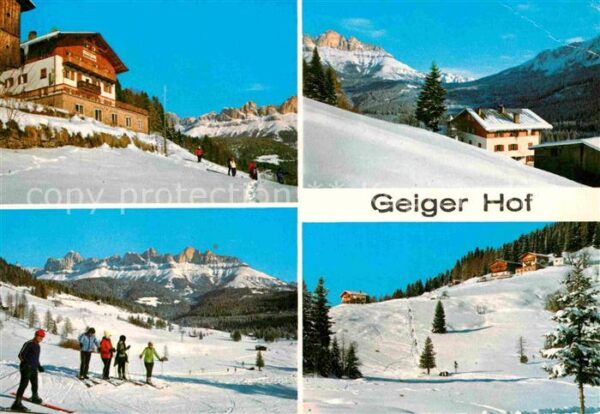 Welschnofen Suedtirol Pension Geigeralm Wintersportplatz Dolo