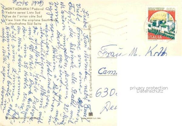 Montagnana Veduta aerea lato sud – Bild 2
