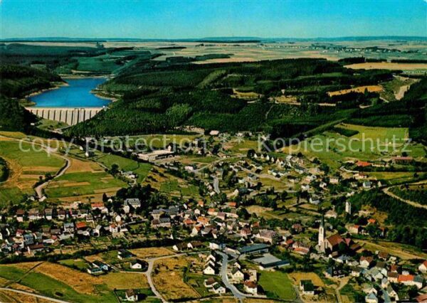 Hellenthal Eifel mit Olef Talsperre und Wildfreigehege F