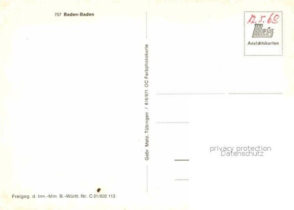 Baden-Baden Fliegeraufnahme – Bild 2