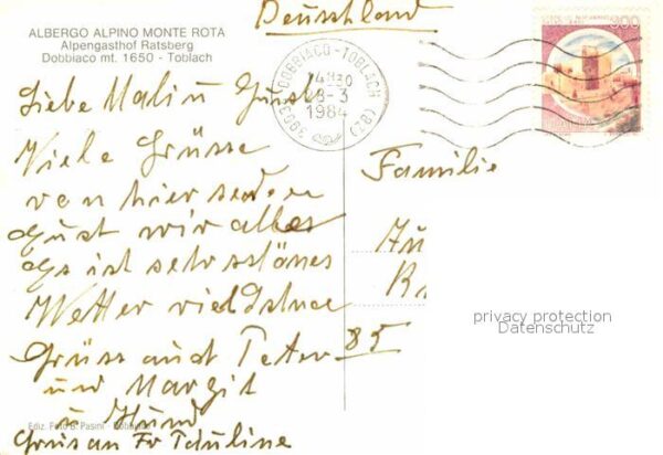 Toblach Suedtirol Albergo Alpino Monte Rota Alpengasthof – Bild 2