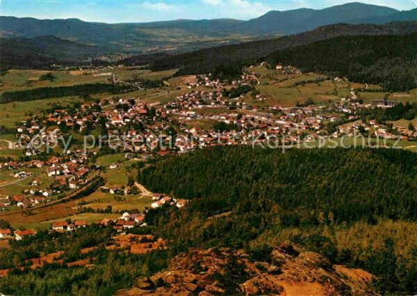 Bodenmais Panorama Blick vom Silberberg ins Zelle