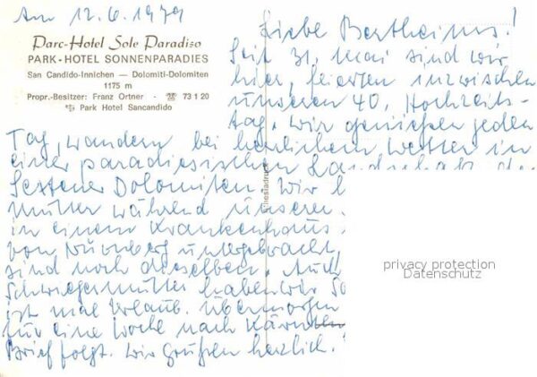 San Candido Innichen Parc Hotel Sole Paradiso Dolomiten – Bild 2